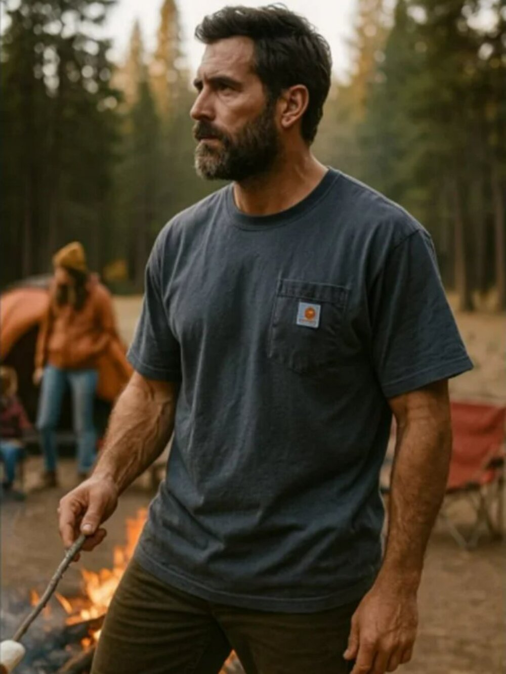 Carhartt Men's 100% Cotton Tee in Dark Gray